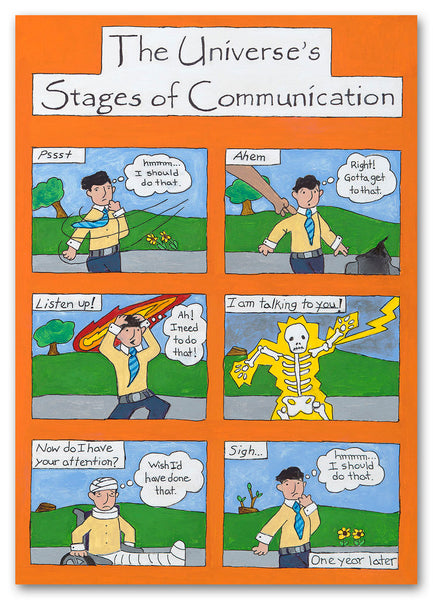 Stages of Communication Greeting Card