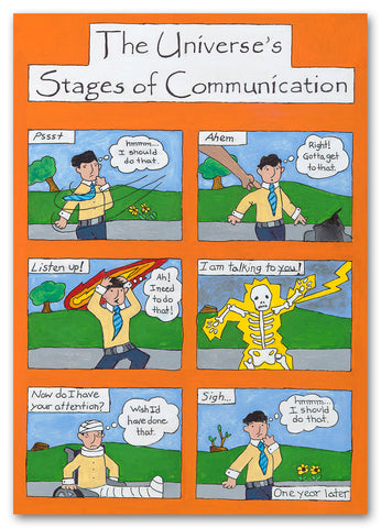 Stages of Communication Greeting Card