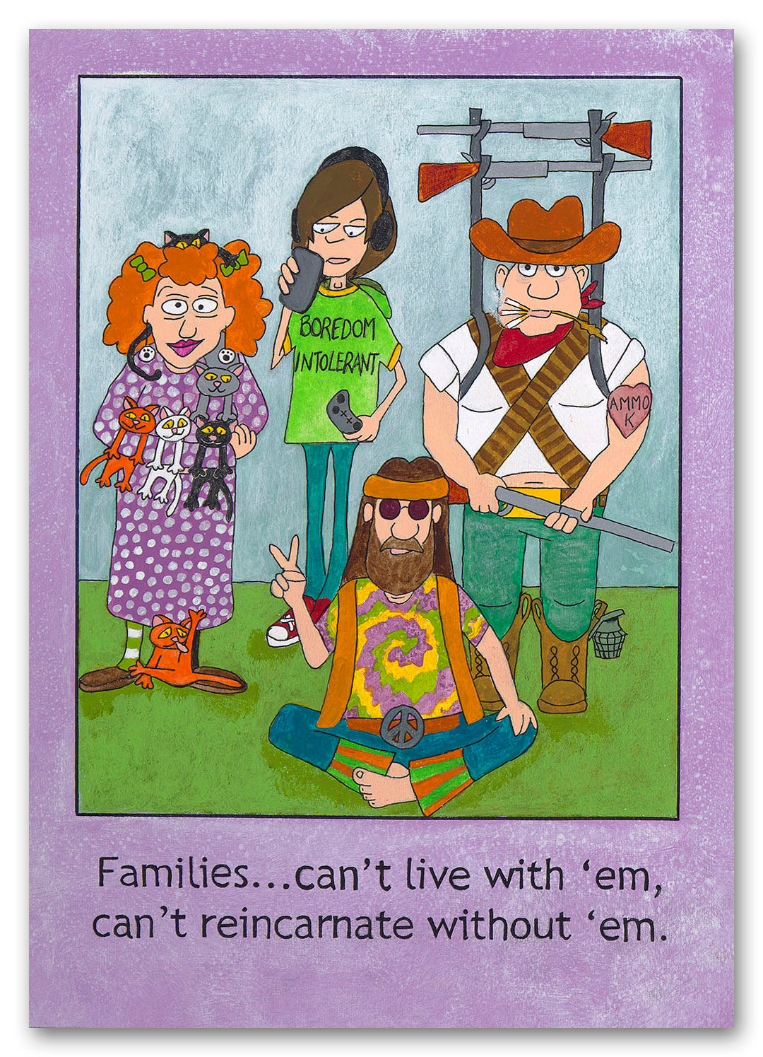 Families Reincarnation - Greeting Card