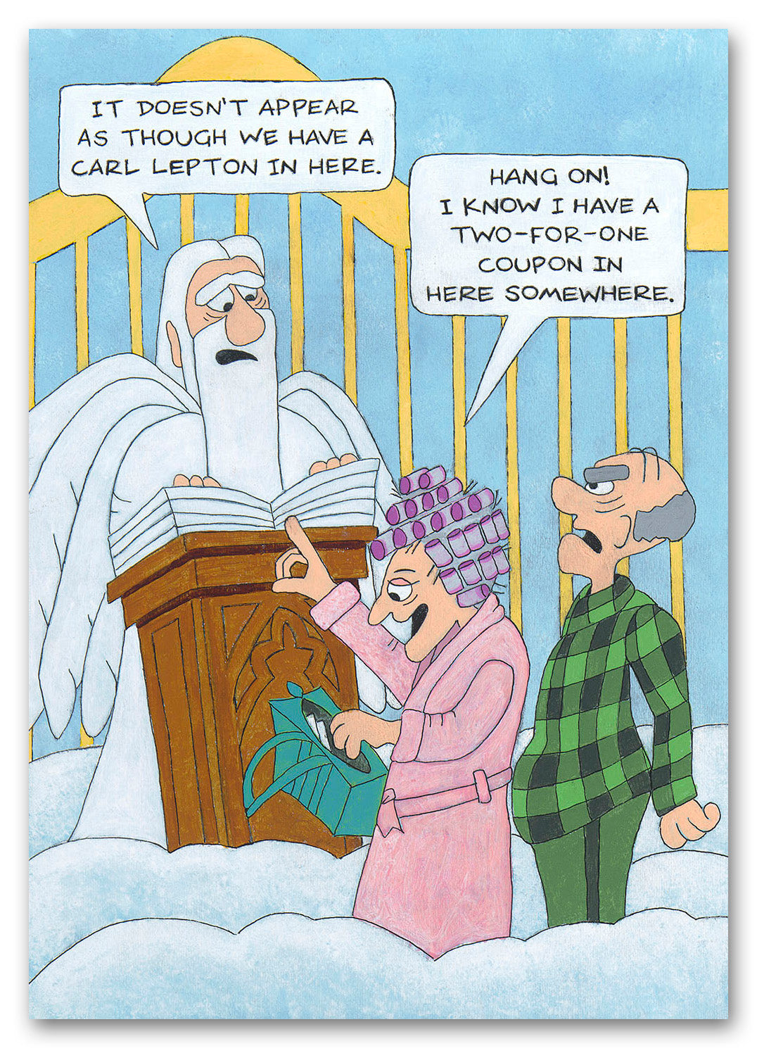 Pearly Gates - Greeting Card
